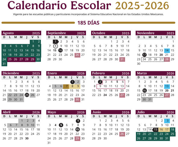 Calendario 2026